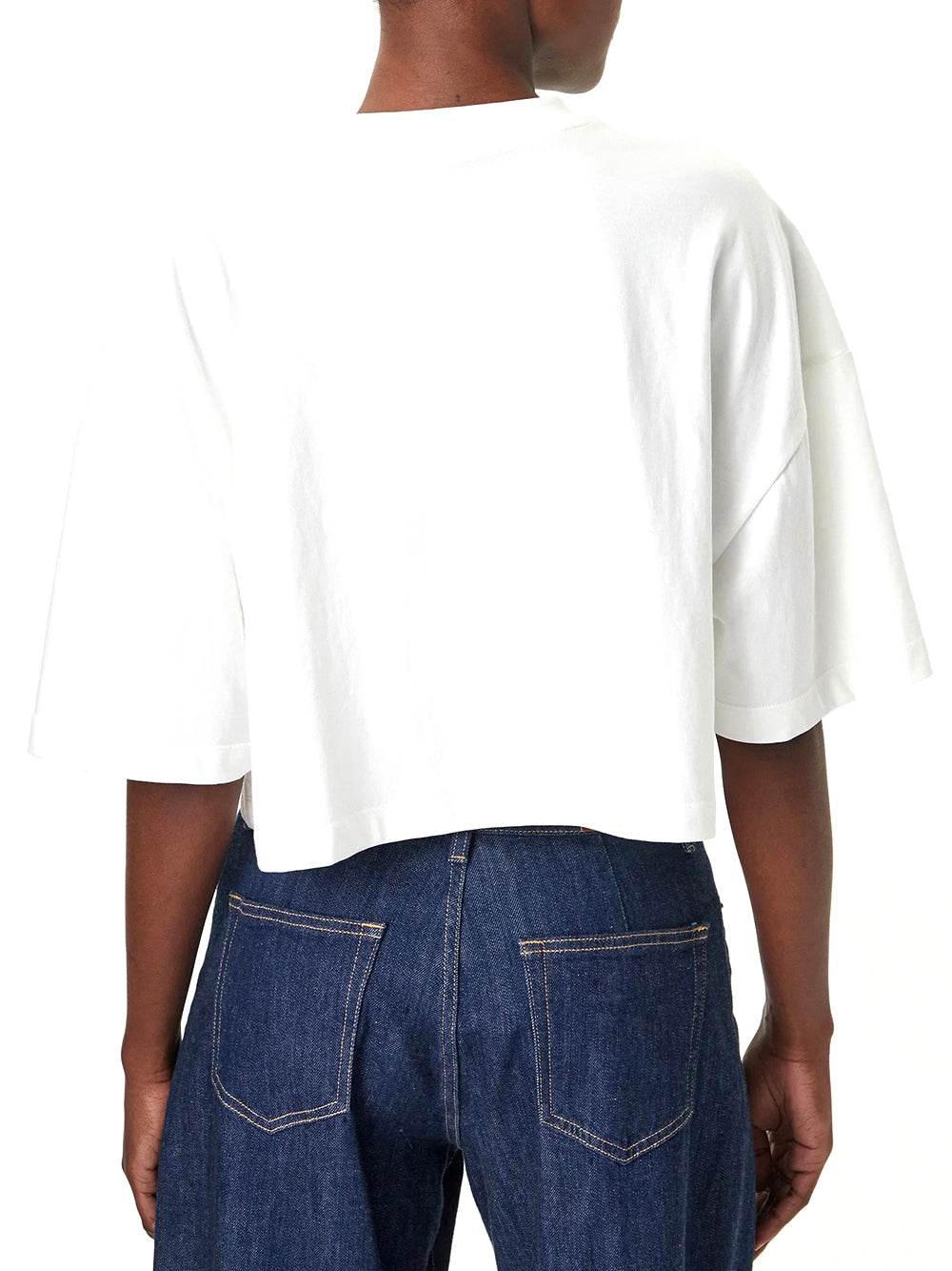 CALVIN2 2USCITA Calvin Klein T-shirt Con Logo In Stile College Corta - Bianco Bright White