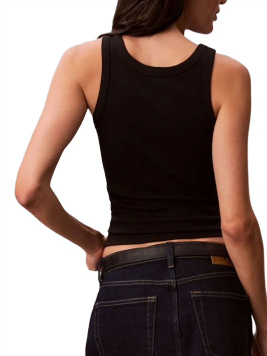 CALVIN2 2USCITA Canotta Calvin Klein Contour 2X2 Rib Grap Nero BLACK