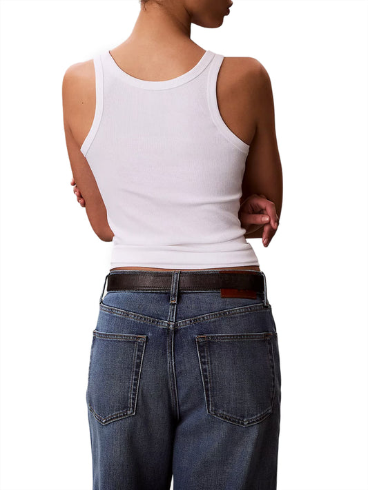 CALVIN2 2USCITA Canotta Calvin Klein Contour 2X2 Rib Grap White Bright White