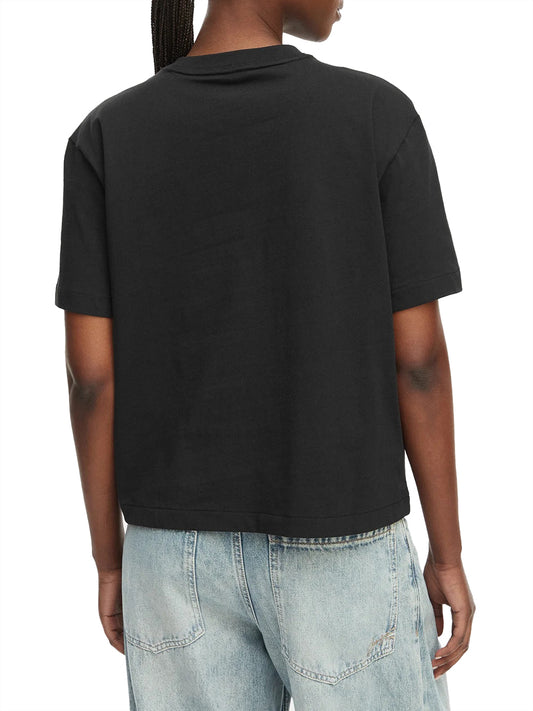 CALVIN2 2USCITA T-Shirt Calvin Klein Ss Graphic Boxy Tee - Nero BLACK