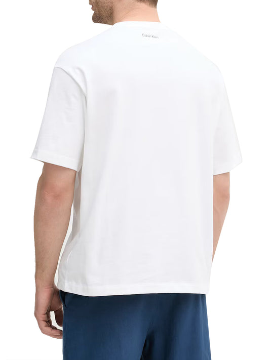 CALVIN2 2USCITA Calvin Klein T-Shirt Logo Frontale - Bianco Bright White