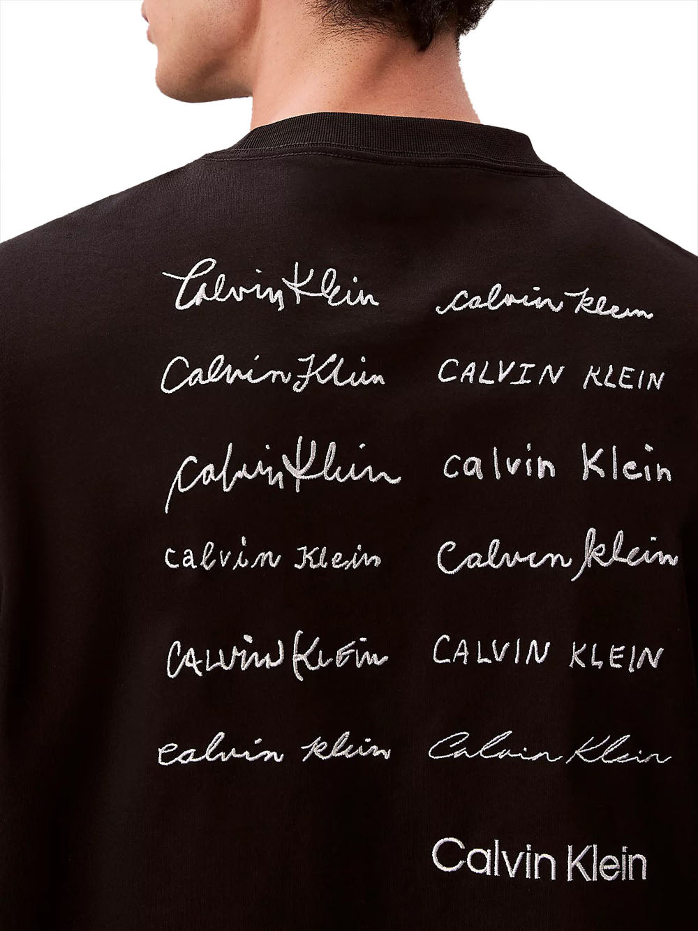 CALVIN2 2USCITA T-Shirt Calvin Klein 16S April Graphic Relaxed - Nero BLACK
