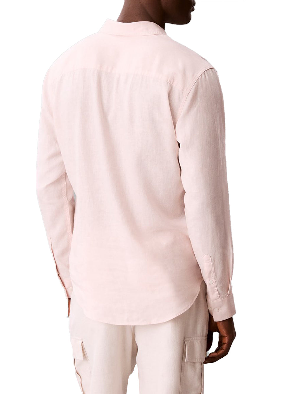 CALVIN2 2USCITA Calvin Klein Camicia In Tinta Unita - Pesca Prairie Peach