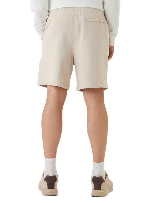 CALVIN2 2USCITA Calvin Klein Short Sportivi 350Terry Badge - Beige OATMEAL