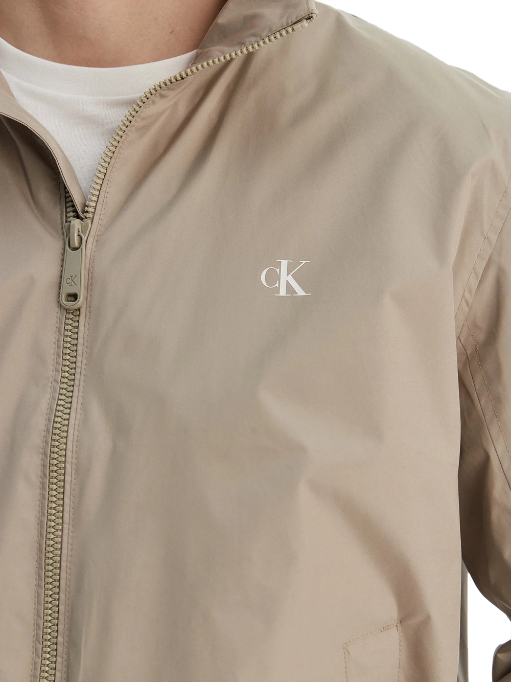CALVIN2 2USCITA Calvin Klein Giacca Harrington Transition - Marrone Vintage Khaki