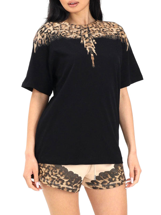 COUNTY OF MILAN County Of Milan T-Shirt 26ECM30166 - Nero Animalier NERO/ANIMALIER