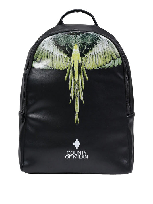 COUNTY OF MILAN Zaino Marcelo Burlon Printed - Nero/Giallo Nero/giallo