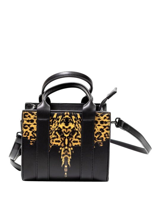 COUNTY OF MILAN Borsa A Tracolla County Of Milan Icon Leopard NERO/LEOPARDO