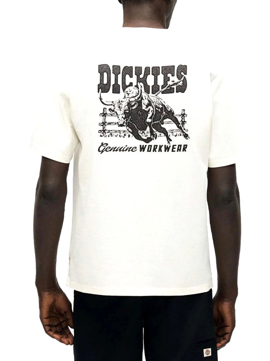 DICKIES T-Shirt Dickies Buchtell - Bianco EGRET