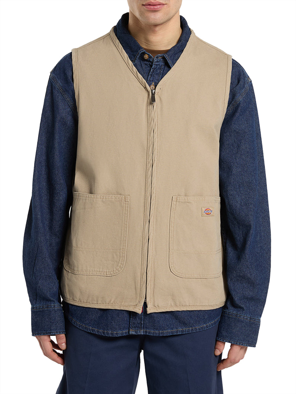 DICKIES Gilet Dickies In Canvas - Sabbia Sabbia