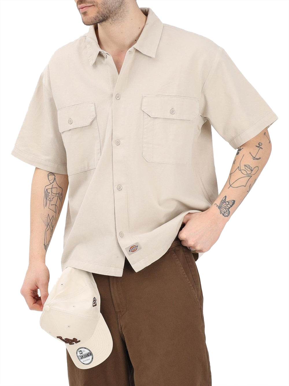 DICKIES Camicia Dickies 247 Gd Work - Beige STONE