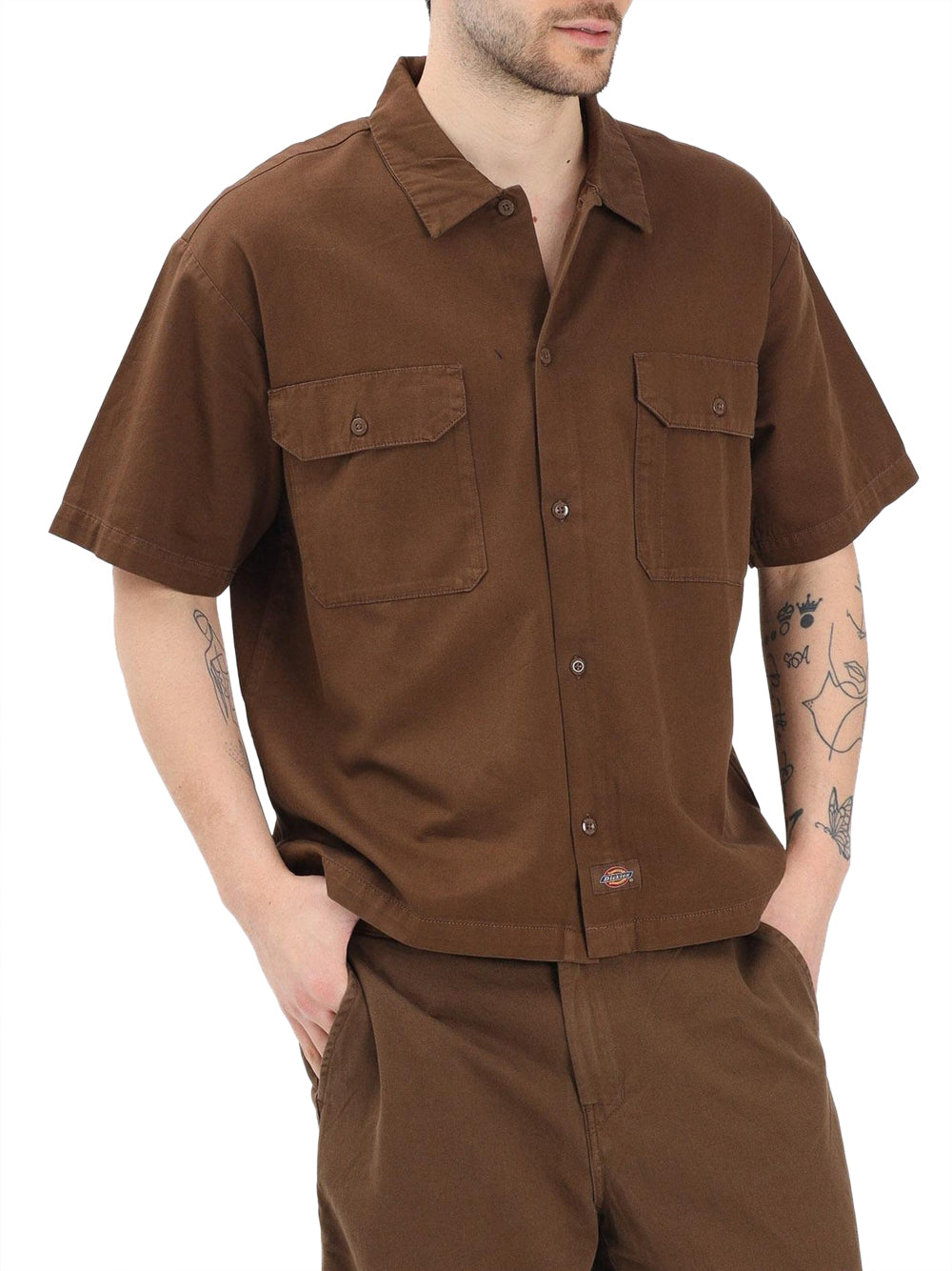 DICKIES Camicia Dickies 247 Gd Work - Marrone Marrone