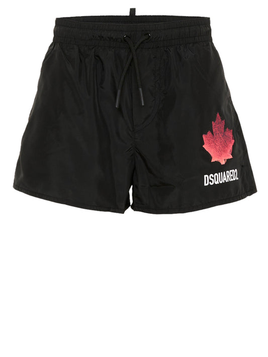 DSQUARED2 Dsquared Bermuda Logo Frontale - Nero Nero