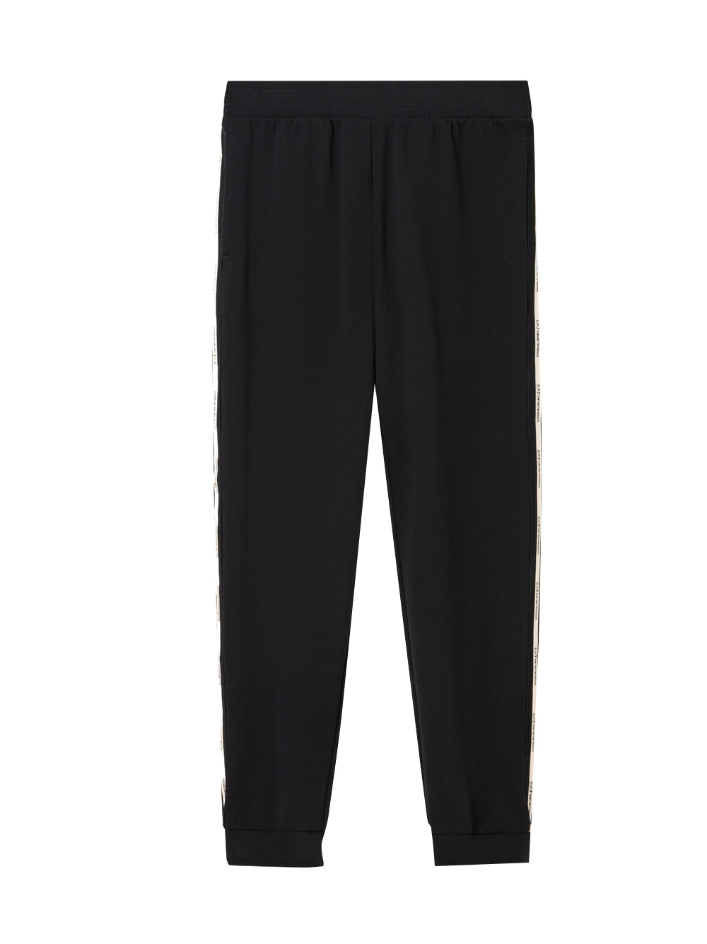 EA7 Pantaloni Ea7 Jogger Logo Series In Misto Cotone - Nero BLACK