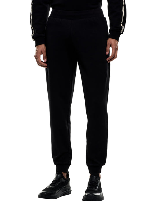 EA7 Pantaloni Ea7 Jogger Logo Series In Misto Cotone - Nero BLACK