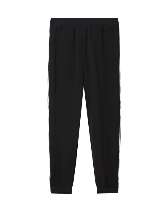 EA7 Pantaloni Ea7 Jogger Logo Series In Misto Cotone - Nero BLACK