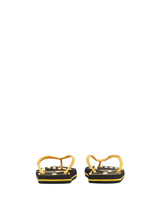 EA7 Infradito Ea7 Con Logo - Nero/Giallo Nero/giallo