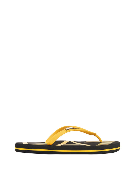 EA7 Infradito Ea7 Con Logo - Nero/Giallo Nero/giallo