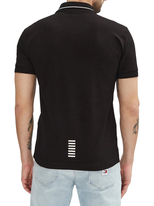 EA7 Ea7 Polo Logo Frontale - Nero BLACK
