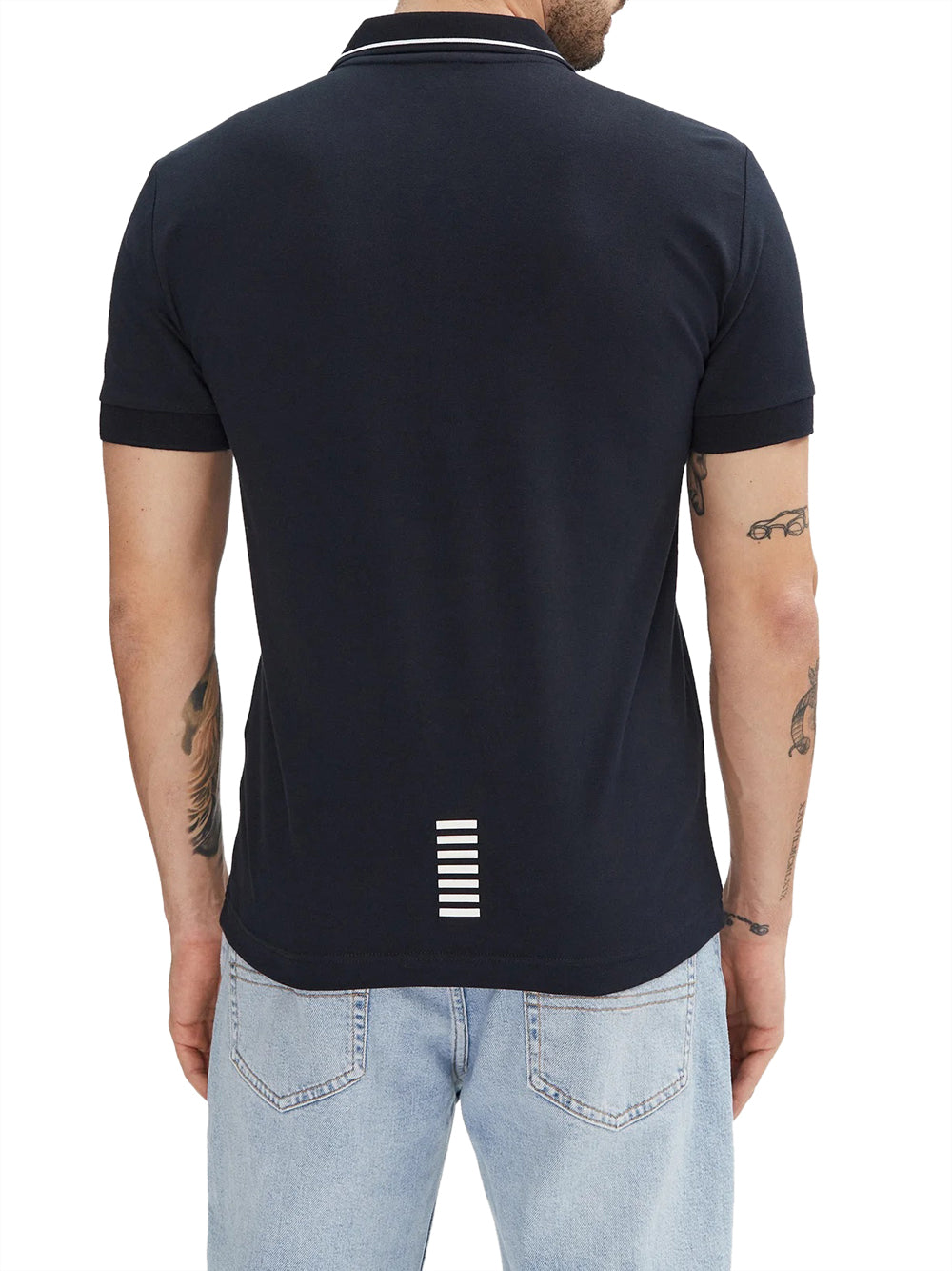 EA7 Ea7 Polo Logo Frontale - Navy Armani Blue