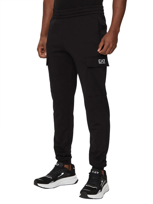 EA7 EA7 Pantalone Tuta Logo Frontale - Nero BLACK