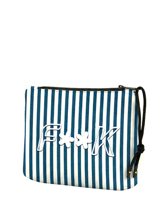 F**K Regular Pochette F**K - Bianco/Blu Bianco/blu