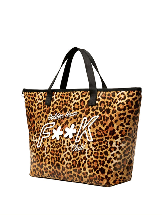 F**K Maxi Beachbag Eco Pvc F**K - Leopardato LEOPARD