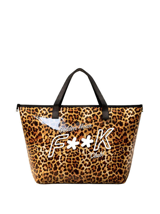 F**K Maxi Beachbag Eco Pvc F**K - Leopardato LEOPARD