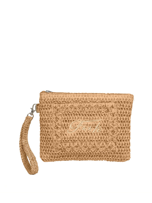 F**K Mini Pochette F**K - Beige Beige