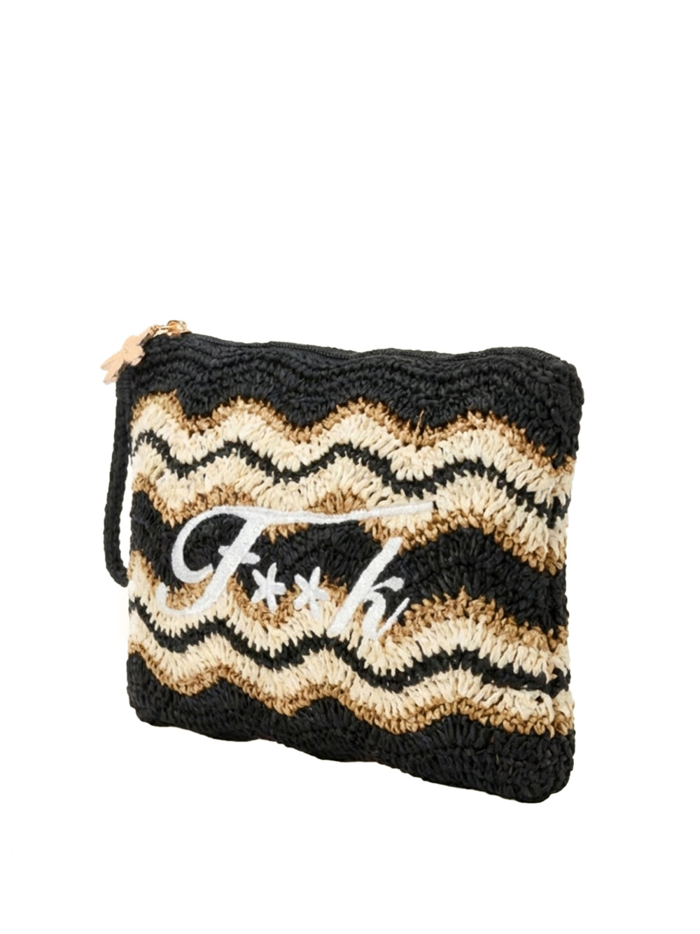 F**K Mini Pochette F**K - Nero/Beige Nero/beige