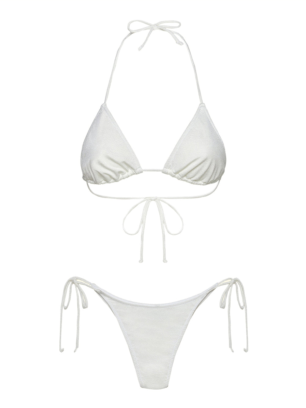 F**K Bikini Triangolo E Slip Regolabile F**K - Bianco Bianco