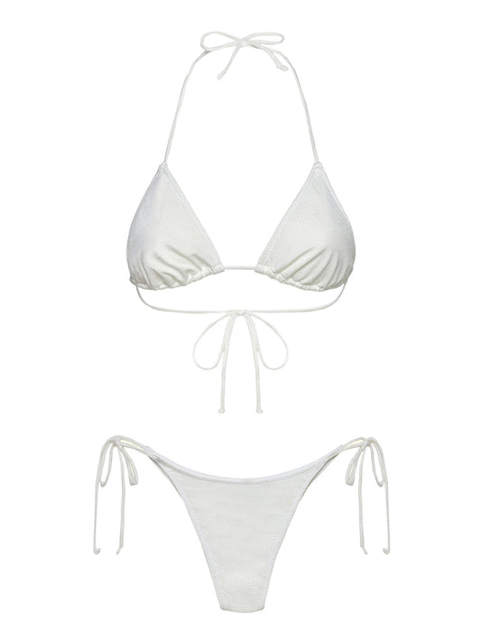 F**K Bikini Triangolo E Slip Regolabile F**K - Bianco Bianco