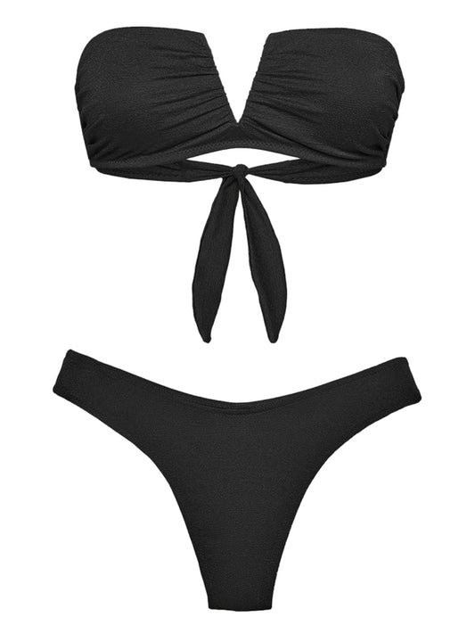 F**K Bikini Fascia A V E Slip Americano Fisso - Nero Nero