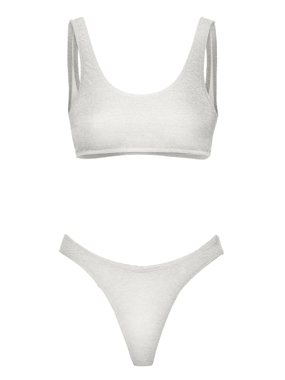F**K Bikini Top Con Slip Americano Fisso F**K - Bianco Bianco