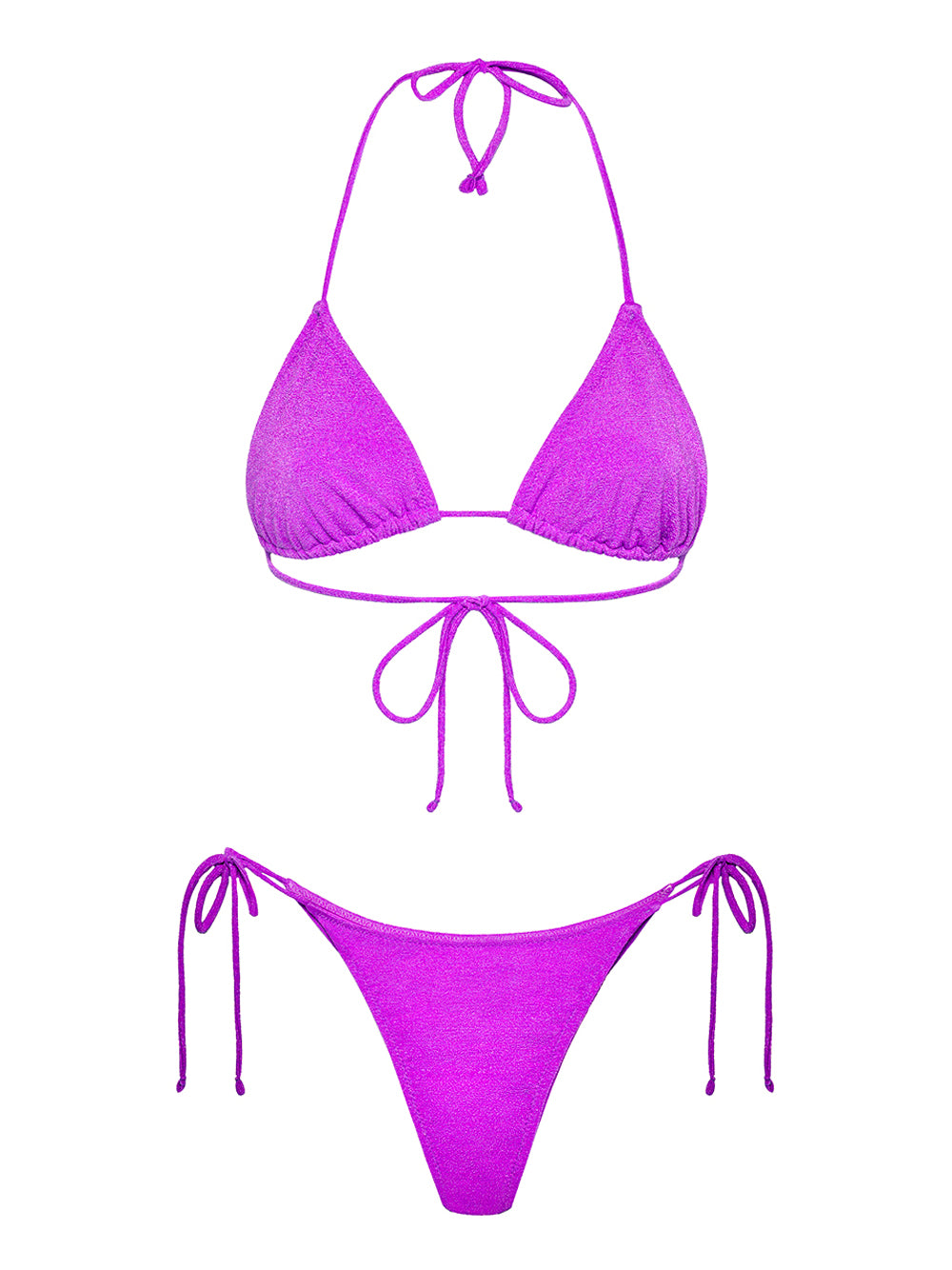 F**K Bikini Triangolo Con Slip Regolabile F**K - Viola Viola