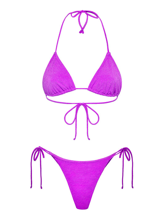 F**K Bikini Triangolo Con Slip Regolabile F**K - Viola Viola