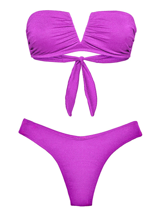 F**K Bikini Fascia A V Con Slip Americano Fisso F**K - Viola Viola