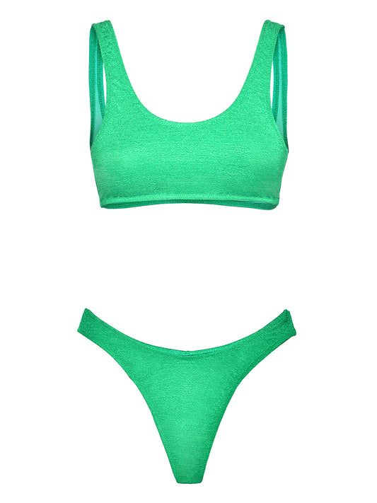 F**K Bikini Top Fisso Con Slip Americano Fisso F**K - Acquamarina Acquamarine
