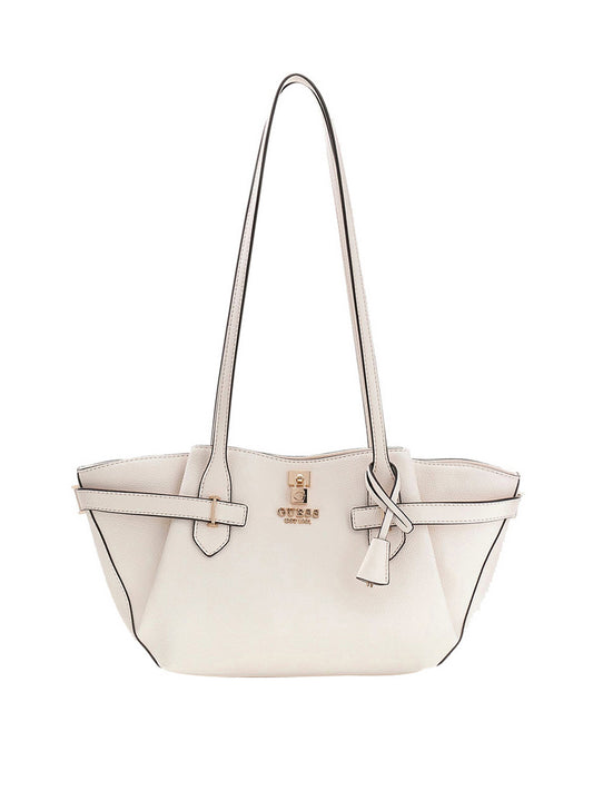 GUESS 1 USCITA Borsa a Spalla Guess Saffiano Yesba - Bianco Bianco
