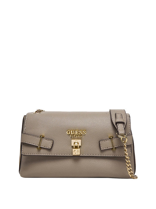 GUESS 1 USCITA Borsa a Tracolla Guess Yesba Convertible Xbody Flap - Grigio Dark Taupe