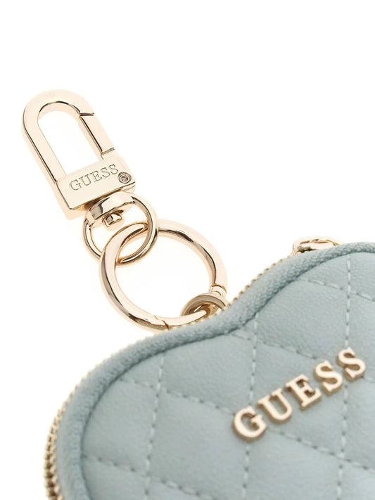 GUESS 1 USCITA Portachiavi Heart Pouch Keychain Guess - Azzurro Azzurro