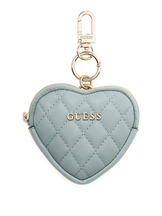 GUESS 1 USCITA Portachiavi Heart Pouch Keychain Guess - Azzurro Azzurro