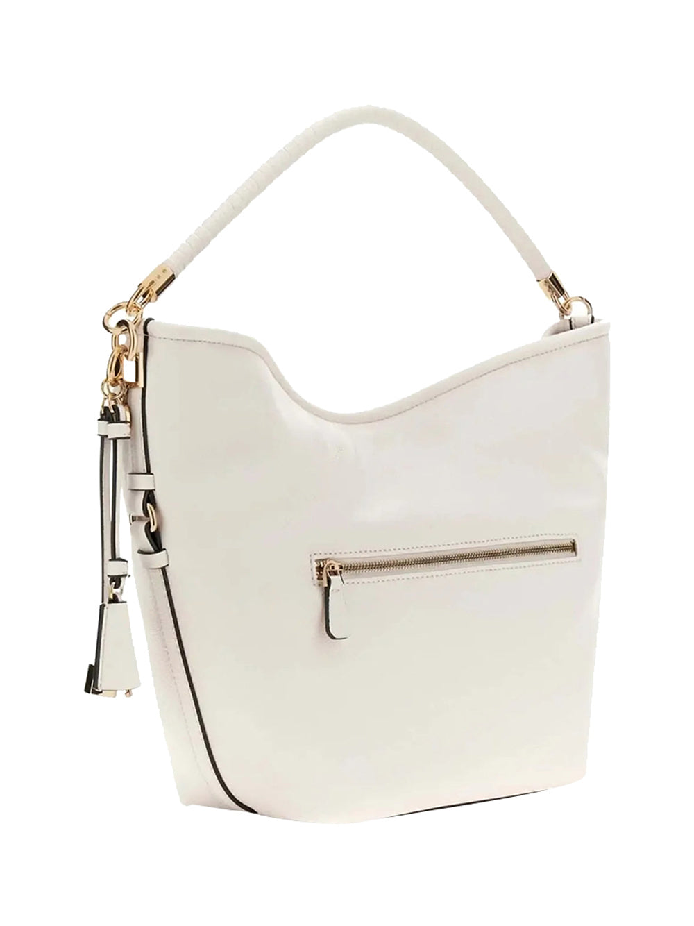 GUESS 2 USCITA Borsa A Mano Guess Danya Hobo - Bianco Off White