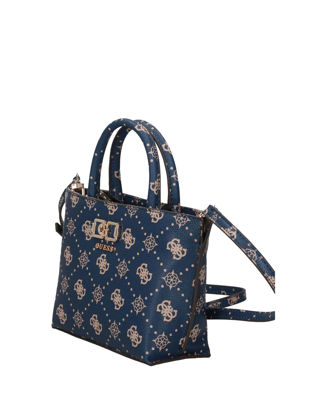 GUESS 2 USCITA Borsa A Mano Guess Emelie Logo Mini Tote - Blu Navy NAVY