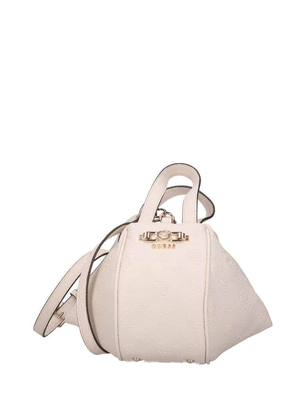 GUESS 2 USCITA Pouch Guess Anise - Crema Stone Logo