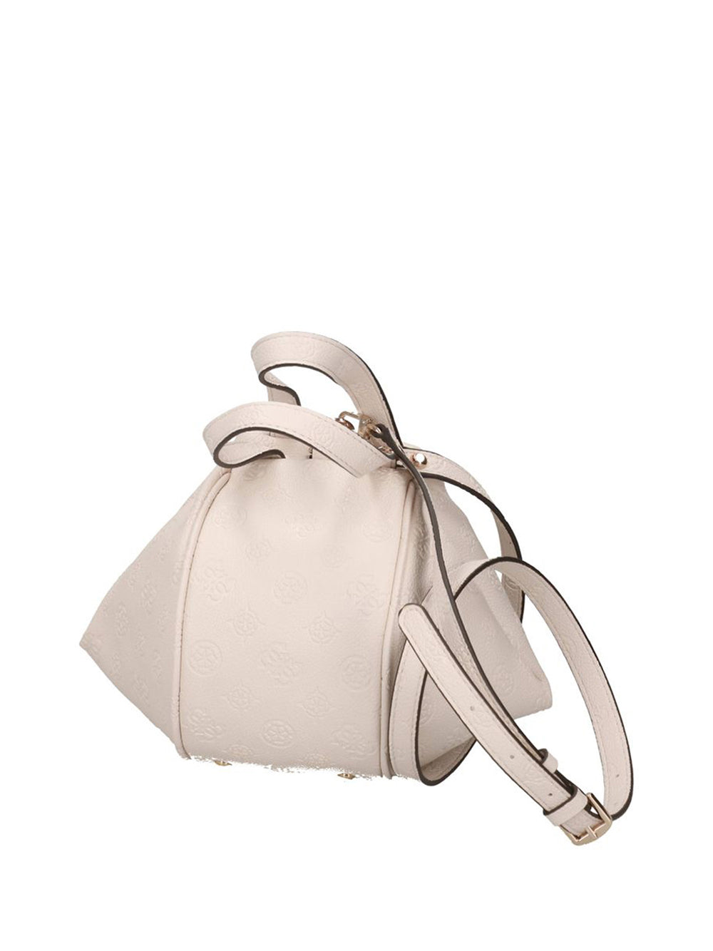 GUESS 2 USCITA Pouch Guess Anise - Crema Stone Logo