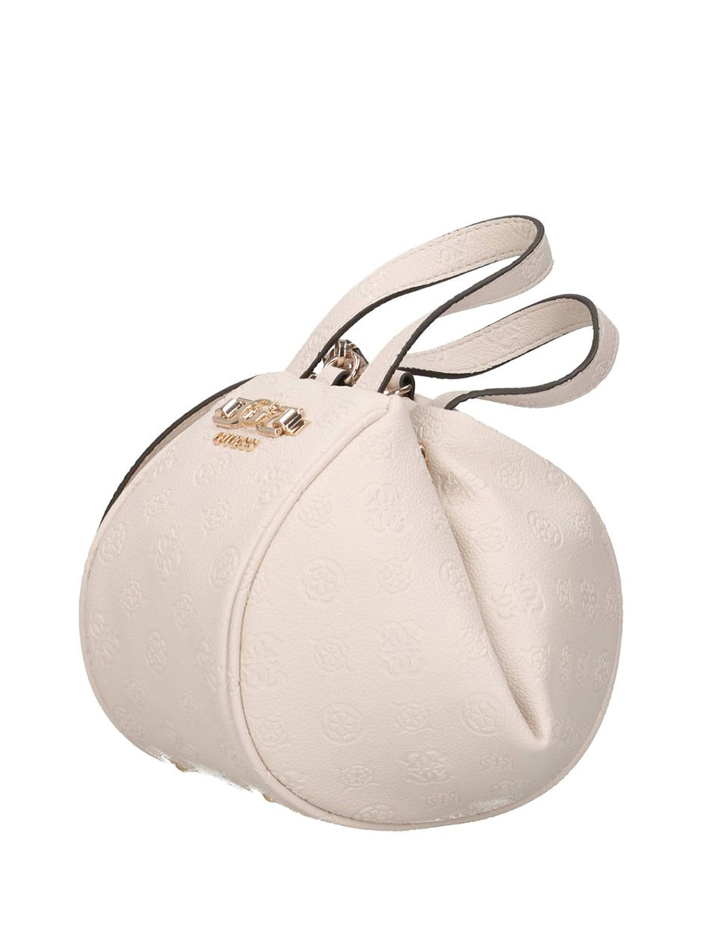 GUESS 2 USCITA Pouch Guess Anise - Crema Stone Logo