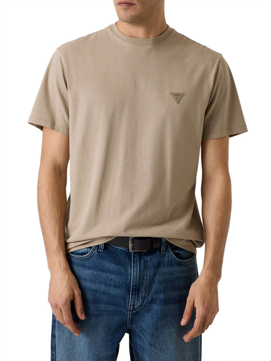 GUESS 2 USCITA T-shirt In Misto Modal Guess - Beige Impact Grey