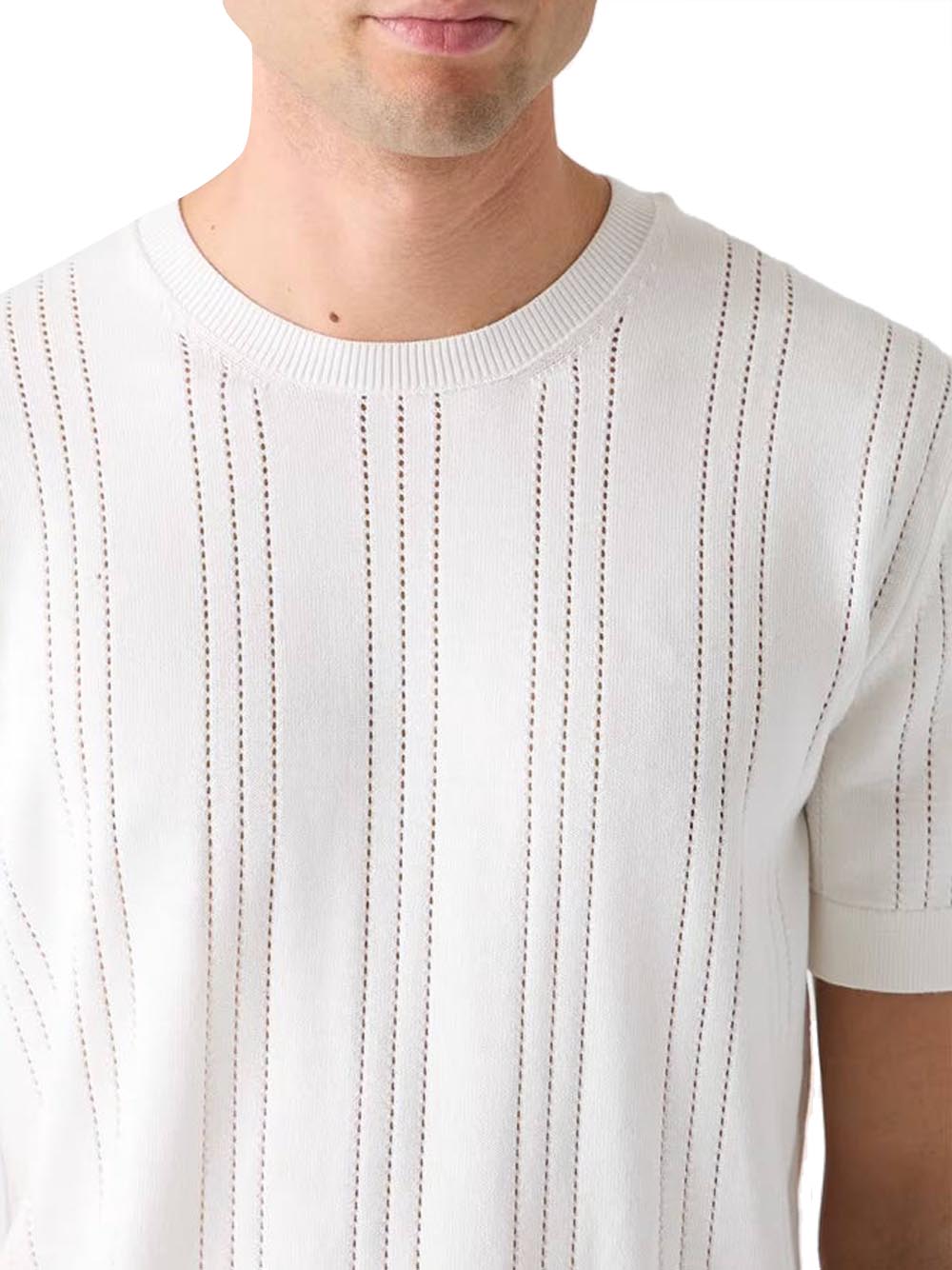 GUESS 2 USCITA T-Shirt Lindon Cn Ss Pointel Guess - Bianco Bianco
