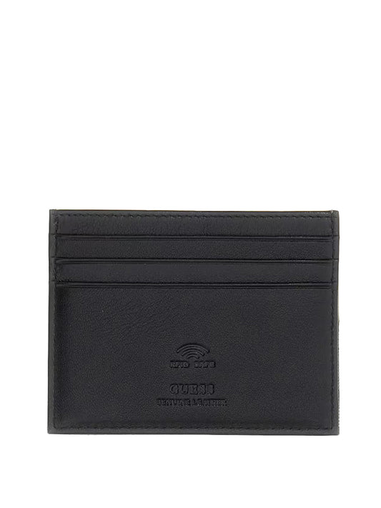 GUESS 2 USCITA Portafoglio Guess Milano - Antracite Black\Antracite